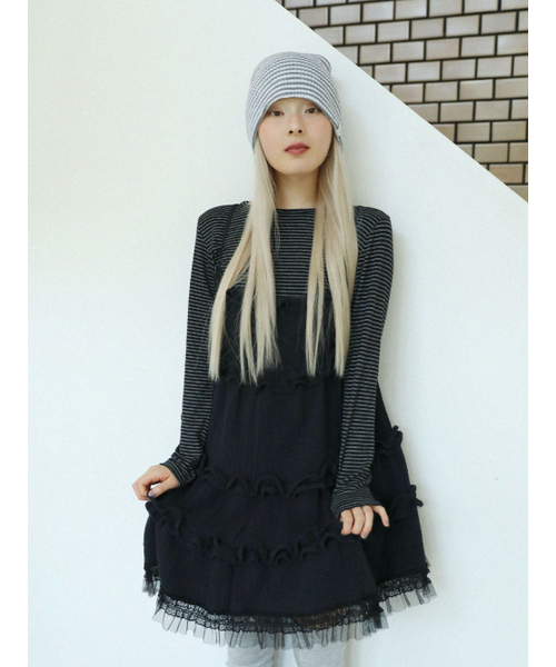 UGLY SHADOW（アグリーシャドウ）の「レースヨルドレス（ブラック）（ワンピース・レディース・その他・FREE）」の2枚目の写真