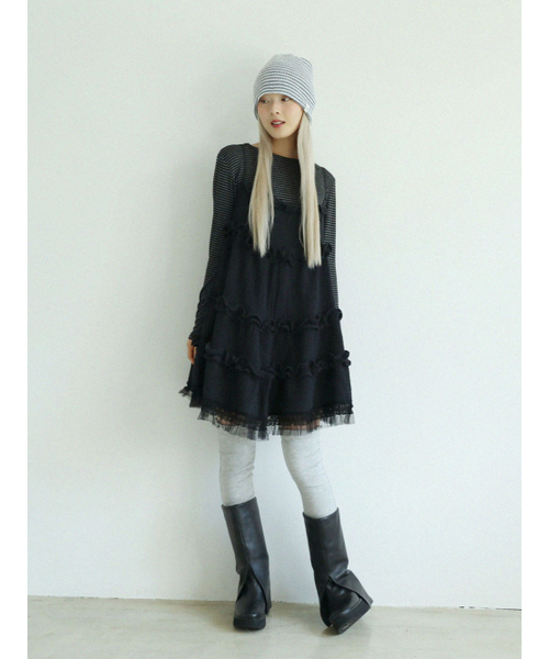 UGLY SHADOW（アグリーシャドウ）の「レースヨルドレス（ブラック）（ワンピース・レディース・その他・FREE）」の3枚目の写真