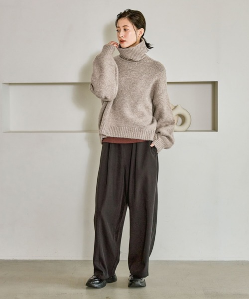 LAKOLE（ラコレ）の「タートルネックニットプルオーバー / 622320（ニット/セーター・レディース・レッド/チャコール/ベージュ・FREE）」の22枚目の写真