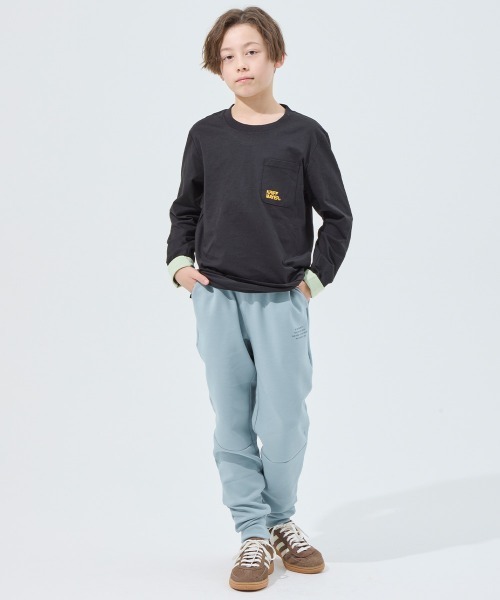 KRIFF MAYER Kid's Collection（クリフメイヤーキッズコレクション）の「【速乾・軽量】軽テックジョガーパンツ（スウェットパンツ・キッズ・オートミール/サンドベージュ/ブラック/サックスブルー・150/140/130/120/170/160）」の11枚目の写真