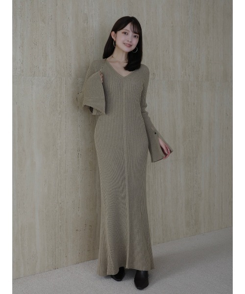 セミマーメイドニットワンピース（ワンピース）｜anuans（アニュアンス