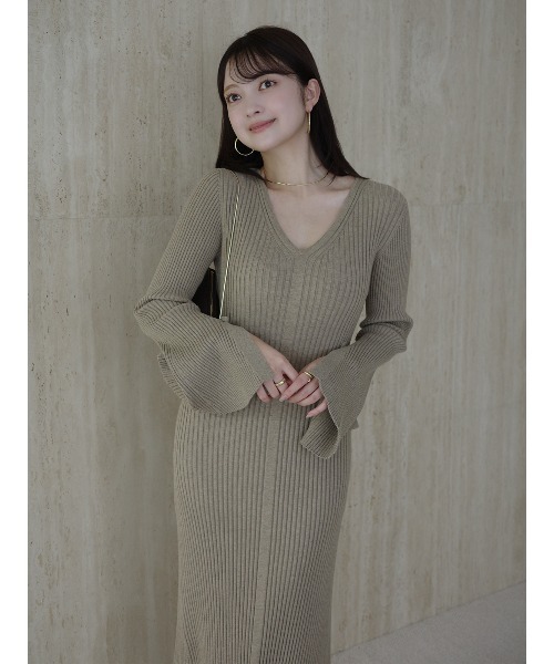 anuans セミマーメイドニットワンピース セミマーメイドニットワンピース
