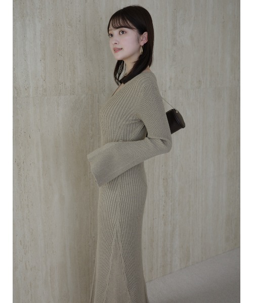 セール】セミマーメイドニットワンピース（ワンピース）｜anuans（ア