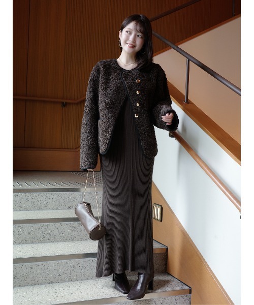 未使用品同等 anuans セミマーメイドニットワンピース セミマーメイドニットワンピース（ワンピース）｜anuans（アニュアンス