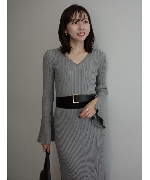 セミマーメイドニットワンピース（ワンピース）｜anuans（アニュアンス