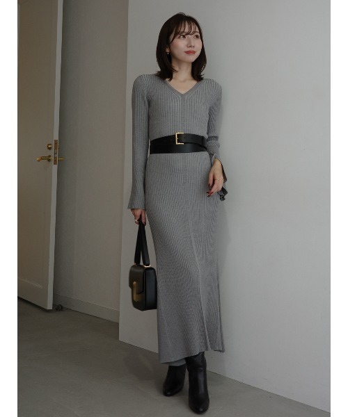 セミマーメイドニットワンピース（ワンピース）｜anuans（アニュアンス