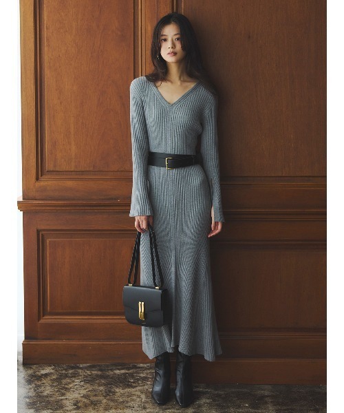 セミマーメイドニットワンピース（ワンピース）｜anuans（アニュアンス