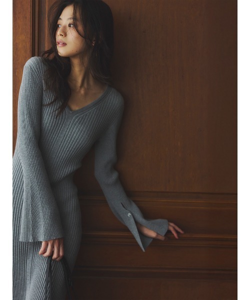 セミマーメイドニットワンピース（ワンピース）｜anuans（アニュアンス