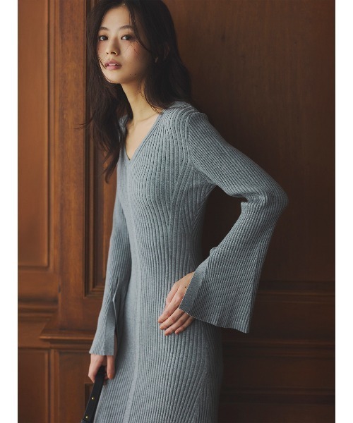 セミマーメイドニットワンピース（ワンピース）｜anuans（アニュアンス