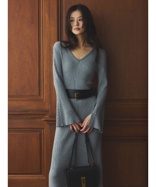 セミマーメイドニットワンピース（ワンピース）｜anuans（アニュアンス