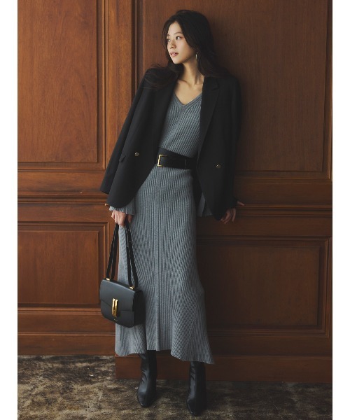 セミマーメイドニットワンピース（ワンピース）｜anuans（アニュアンス