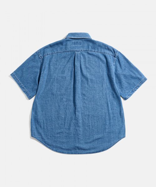 ESPIONAGE(エスピオナジ)の「Crest Denim S/S Over Shirt Washed Indigo(シャツ/ブラウス・レディース・その他・LARGE/MEDIUM/X-LARGE)」の2枚目の写真