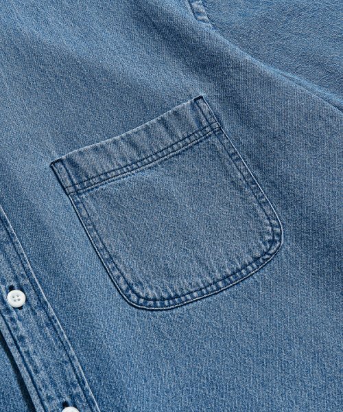 ESPIONAGE(エスピオナジ)の「Crest Denim S/S Over Shirt Washed Indigo(シャツ/ブラウス・レディース・その他・LARGE/MEDIUM/X-LARGE)」の6枚目の写真