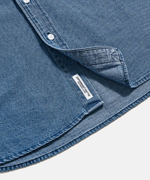 ESPIONAGE(エスピオナジ)の「Crest Denim S/S Over Shirt Washed Indigo(シャツ/ブラウス・レディース・その他・LARGE/MEDIUM/X-LARGE)」の9枚目の写真