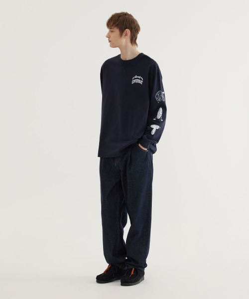 COVERNAT（カバーナット）の「ウェーブグラフィックロングスリーブダークネイビー（Tシャツ/カットソー・レディース・その他・SMALL/MEDIUM/LARGE/X-LARGE）」の5枚目の写真