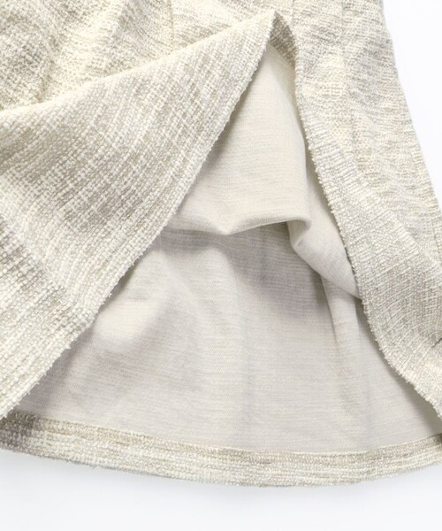 BRANSHES（ブランシェス）の「ラメツイードジャンパースカート（ジャンパースカート・キッズ・アイボリー/ブラック・90/140/80/130/100/150/110/120）」の11枚目の写真