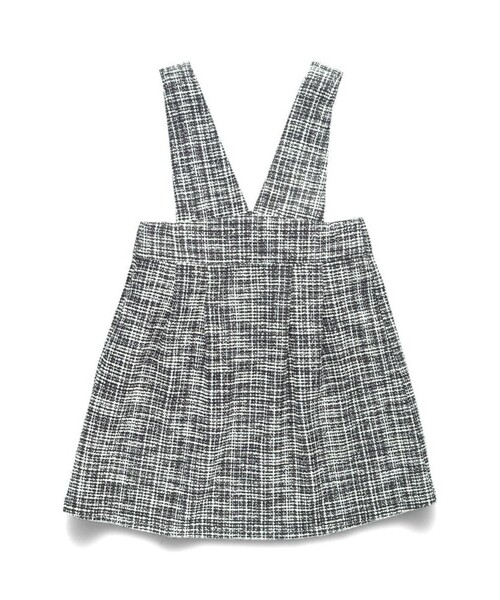 BRANSHES（ブランシェス）の「ラメツイードジャンパースカート（ジャンパースカート・キッズ・アイボリー/ブラック・90/140/80/130/100/150/110/120）」の21枚目の写真