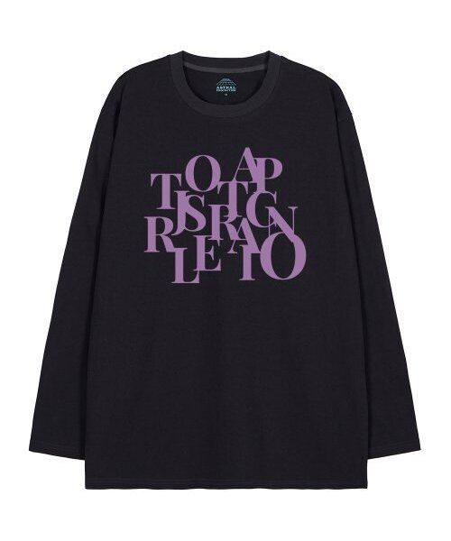 ASTRAL PROJECTION(アストラルプロジェクション)の「ビッグロゴオーバーサイズロングスリーブTシャツ_チャコール(Tシャツ/カットソー・メンズ・その他・MEDIUM/LARGE/X-LARGE)」の1枚目の写真