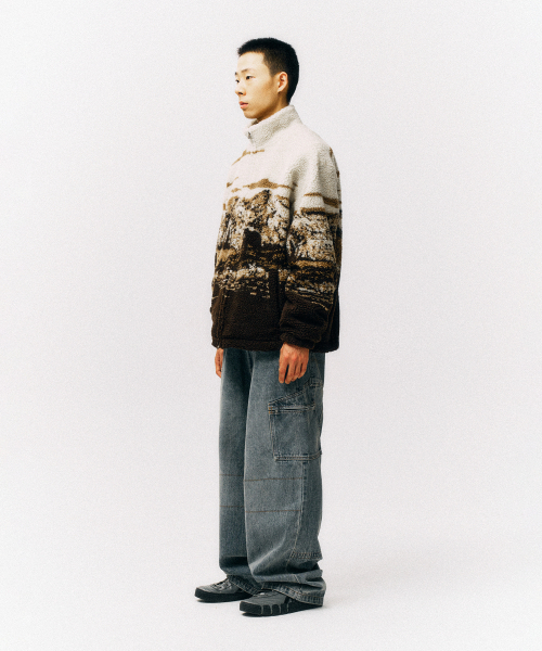 PHYSICAL DEPARTMENT(フィジカル デパートメント)の「スノーマウンテンボアフリースジャケット_ブラウン(その他アウター・レディース・その他・SMALL/MEDIUM/LARGE/X-LARGE)」の5枚目の写真