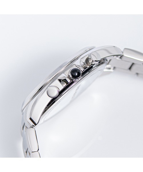 KARL LAGERFELD（カールラガーフェルド）の「「KARL LAGERFELD/カール・ラガーフェルド」ラウンド エッセンシャル - マルチ ブルー サンレイ アイコン ダイヤル シルバー ブレスレット（アナログ腕時計・レディース・シルバー×ブルー・FREE）」の6枚目の写真