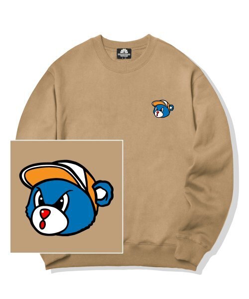 TRIPSHION(トリップション)の「ブルーベアロゴクルーネック - ベージュ(スウェット・メンズ・その他・LARGE/MEDIUM/X-LARGE)」の1枚目の写真