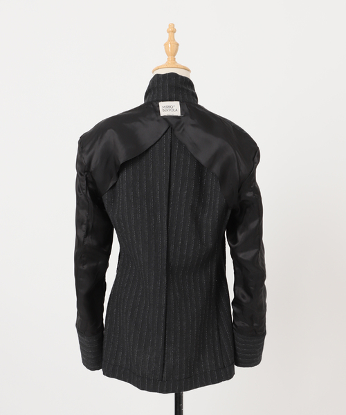 Noble（ノーブル）の「《NOBLE別注》MIRKO BERTOLA/ミルコベルトラ ストライプシャツジャケット（シャツ/ブラウス・レディース・チャコールグレー・FREE）」の20枚目の写真
