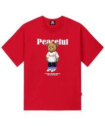 BIG BEAR STANDING Tシャツ - レッド