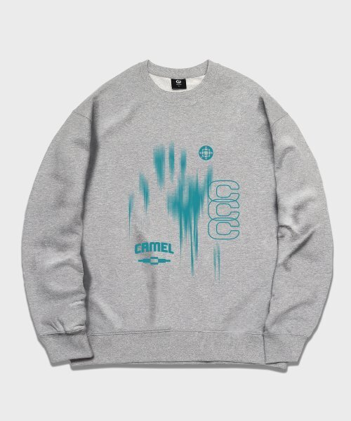 CAMEL WORK(キャメルワーク)の「CCC ハンドプリンティングスウェットシャツ(グレー)(スウェット・メンズ・その他・MEDIUM/LARGE/X-LARGE)」の2枚目の写真
