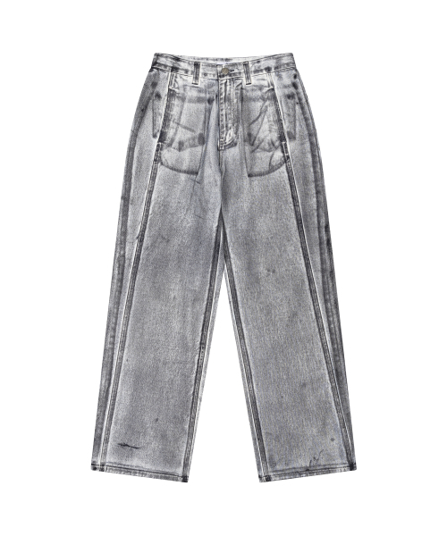 THEPORTA（ザ ポルタ）の「SLAY WASHING COATED PANTS, DIRTY WHITE（デニムパンツ・レディース・その他・SMALL/MEDIUM）」の2枚目の写真