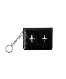 FOR APPEAL（ポアフィル）の「スパークルスターカード財布ブラック（札入れ/マネークリップ）」