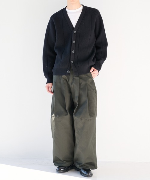 SHINYAKOZUKA（シンヤコヅカ）の「【SHINYAKOZUKA/シンヤコズカ】別注 UPCYCLED BAGGY 2（その他パンツ・メンズ・ブラック/ダークグリーン・M/XS/S）」の4枚目の写真