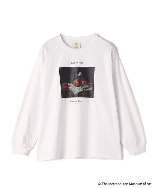 SHIPS Colors（シップス カラーズ）の「SHIPS Colors:The Met コラボ マネ アート Ｔシャツ（Tシャツ/カットソー・レディース・ダークグレー/オフホワイト/ベージュ・ONE SIZE）」の2枚目の写真