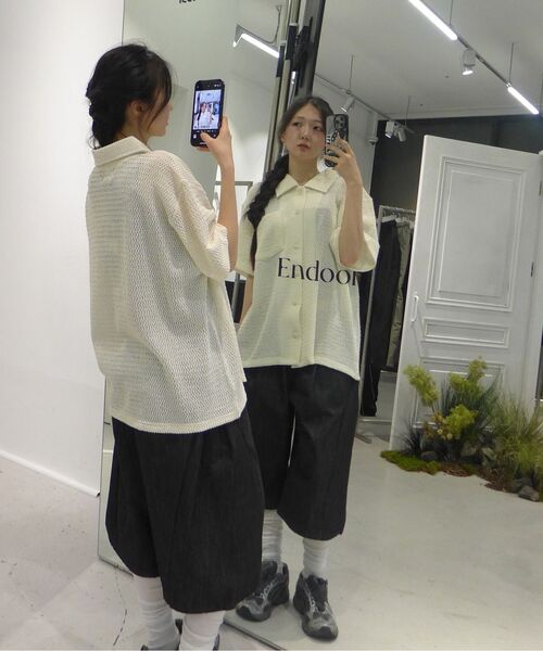 ENDOOR(エンドア)の「Curved Volume washed shorts (indigo blue)(その他パンツ・メンズ・インディゴブルー・1/2/3)」の18枚目の写真