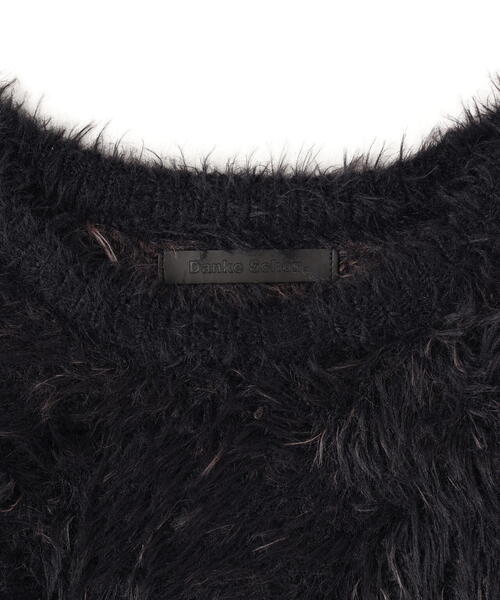 DANKE SCHON（ダンケシェーン）の「DankeSchon/ダンケシェーン/NYLON SHAGGY CREWNECK SWITCH（ニット/セーター・レディース・ブルー/ブラウン・L/M）」の3枚目の写真