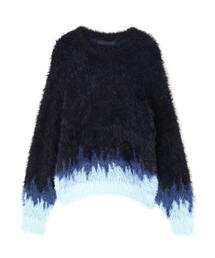 DANKE SCHON | DankeSchon/ダンケシェーン/NYLON SHAGGY CREWNECK SWITCH(ニット/セーター)