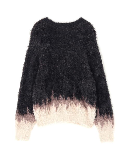 DANKE SCHON（ダンケシェーン）の「DankeSchon/ダンケシェーン/NYLON SHAGGY CREWNECK SWITCH（ニット/セーター・レディース・ブルー/ブラウン・L/M）」の11枚目の写真