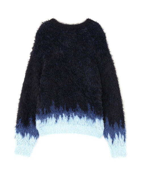 DANKE SCHON（ダンケシェーン）の「DankeSchon/ダンケシェーン/NYLON SHAGGY CREWNECK SWITCH（ニット/セーター・レディース・ブルー/ブラウン・L/M）」の12枚目の写真