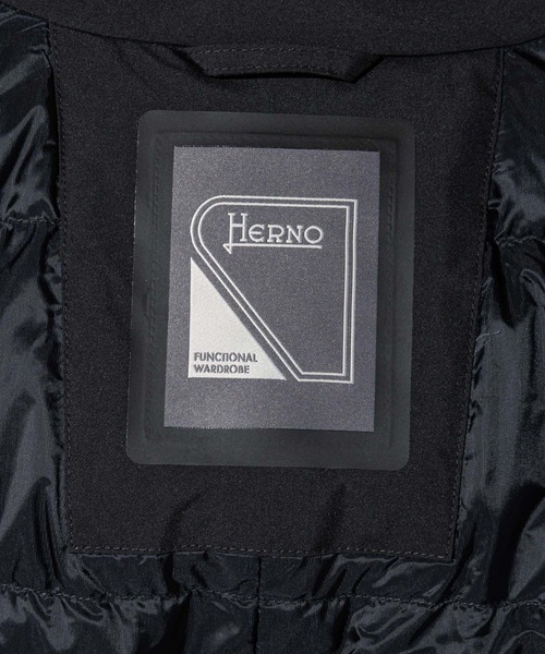 HERNO(ヘルノ)の「HERNO 2 LAYER PROMETEO DOWN BALMACAAN COAT ヘルノ 2レイヤー プロメテオ ダウン ステンカラーコート(ダウンジャケット/コート・メンズ・ブラック・50/48/52/46)」の15枚目の写真