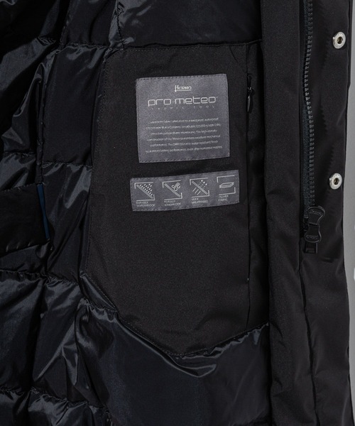HERNO(ヘルノ)の「HERNO 2 LAYER PROMETEO DOWN BALMACAAN COAT ヘルノ 2レイヤー プロメテオ ダウン ステンカラーコート(ダウンジャケット/コート・メンズ・ブラック・50/48/52/46)」の16枚目の写真