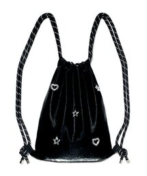 OTHER-worldly（アザーワールドリー）の「Heart Star Gym Sack [Black]（バックパック/リュック・レディース）」