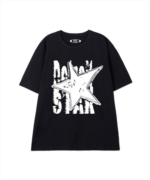 BY.L(バイエル)の「ディトロイトスター 半袖Tシャツ ブラック(Tシャツ/カットソー・メンズ・その他・MEDIUM/LARGE/X-LARGE)」の1枚目の写真