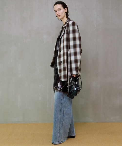 MAISON SPECIAL(メゾンスペシャル)の「Flannel Check Tailored Jacket/オンブレーチェックテーラードジャケット(テーラードジャケット・レディース・ブラウン・FREE)」の3枚目の写真