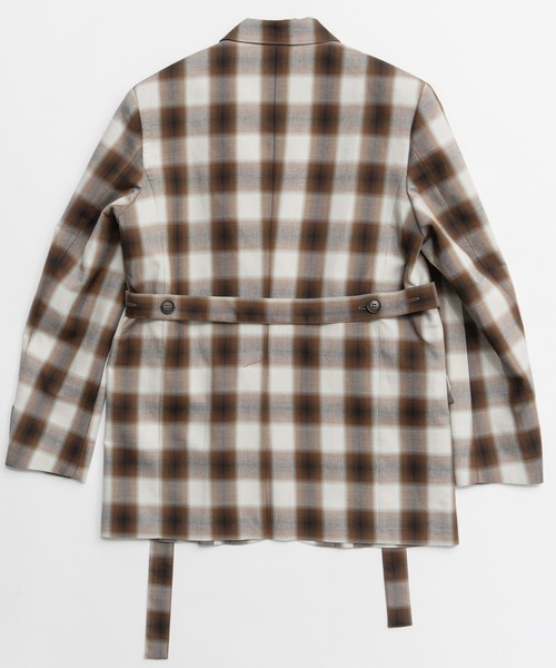 MAISON SPECIAL(メゾンスペシャル)の「Flannel Check Tailored Jacket/オンブレーチェックテーラードジャケット(テーラードジャケット・レディース・ブラウン・FREE)」の7枚目の写真