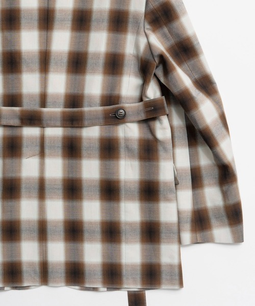 MAISON SPECIAL(メゾンスペシャル)の「Flannel Check Tailored Jacket/オンブレーチェックテーラードジャケット(テーラードジャケット・レディース・ブラウン・FREE)」の11枚目の写真
