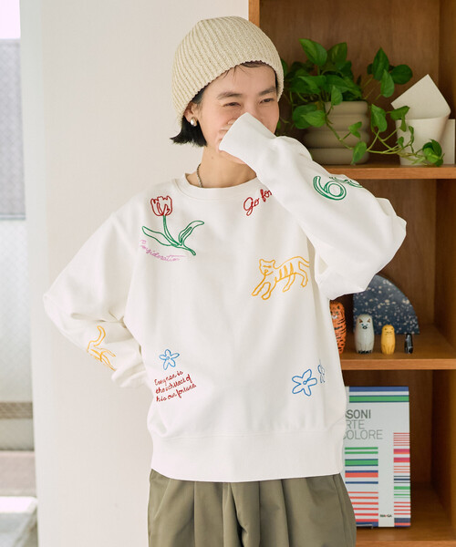 セール】Freada/フリーダ チェーンステッチスウェット（スウェット