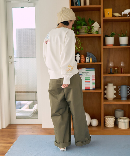 Freada（フリーダ）の「Freada/フリーダ チェーンステッチスウェット（スウェット・レディース・ホワイト・ONE SIZE）」の5枚目の写真