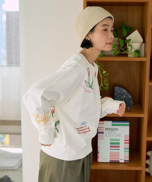 Freada（フリーダ）の「Freada/フリーダ チェーンステッチスウェット（スウェット・レディース・ホワイト・ONE SIZE）」の15枚目の写真