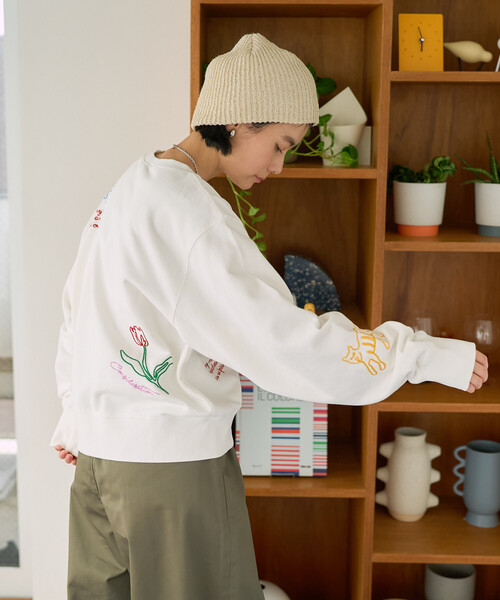 Freada（フリーダ）の「Freada/フリーダ チェーンステッチスウェット（スウェット・レディース・ホワイト・ONE SIZE）」の16枚目の写真