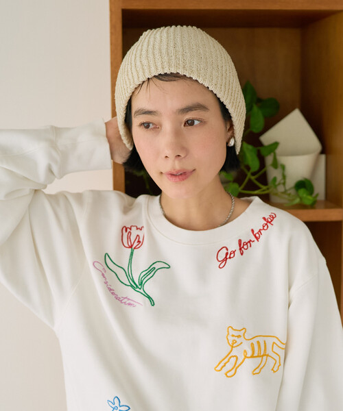 Freada（フリーダ）の「Freada/フリーダ チェーンステッチスウェット（スウェット・レディース・ホワイト・ONE SIZE）」の20枚目の写真