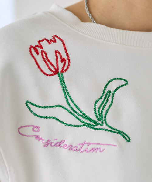 Freada（フリーダ）の「Freada/フリーダ チェーンステッチスウェット（スウェット・レディース・ホワイト・ONE SIZE）」の21枚目の写真